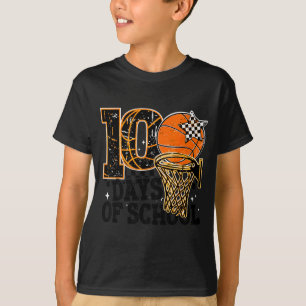 T-shirt Centenaire de l'école Jour de basket-ball 100 jour