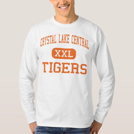 T-shirt Central de lac en cristal - tigres - lac en (Devant)