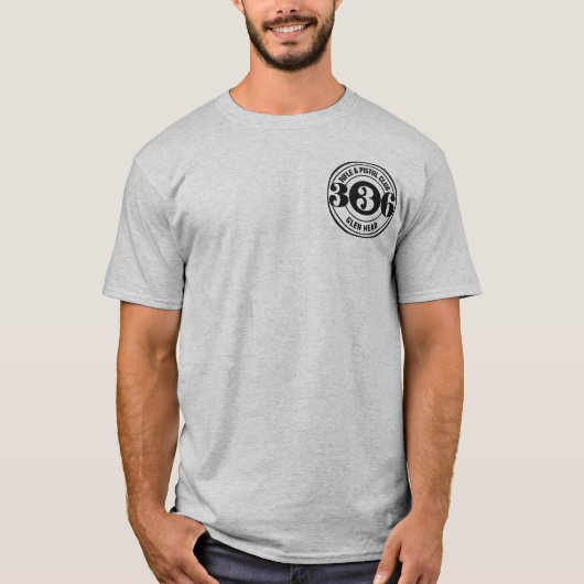 T-shirt central d'équipe du pistolet 336 (Devant)