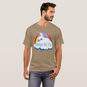 T-shirt Central Intelligence Unicorne Rainbow Cloud ami (Devant entier)