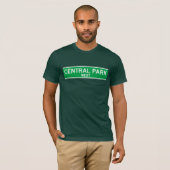 T-shirt Central Park occidental, plaque de rue de New York (Devant entier)