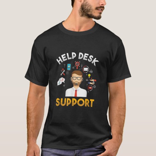 T-shirt Centre d'assistance Technique Programmeur du servi (Devant)