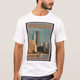 T-shirt Centre de Chicago - de John Hancock