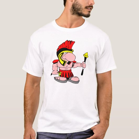 T-shirt Centurian blanc Sparton romain (Devant)