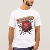 T-shirt Century Maker Cricket Bat et Ball Sports (Devant)