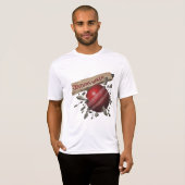 T-shirt Century Maker Cricket Bat et Ball Sports (Devant entier)