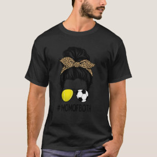 T-shirt Céphalopode de Both Messy Bun Leopard Mo