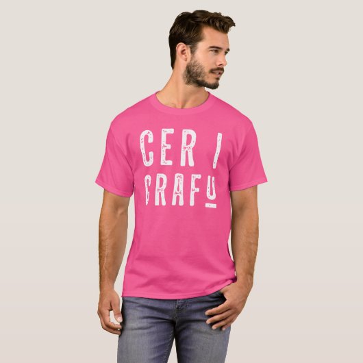 T-shirt Cer I Grafu, Funny Welsh Slang (Devant entier)