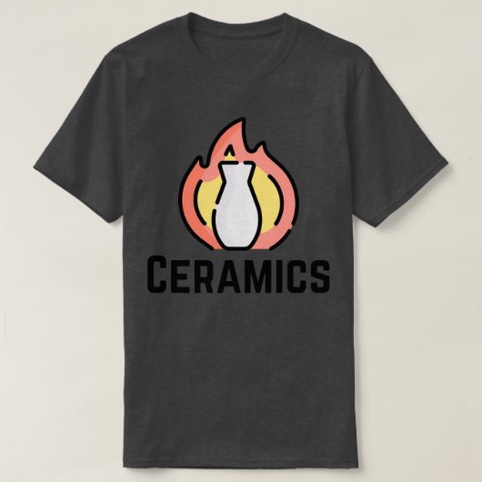T-shirt Céramique Kiln Fire Pottery Clay (Design devant)