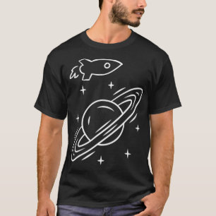 T-shirt Cerceau de Saturne en orbite Graphique Espace G