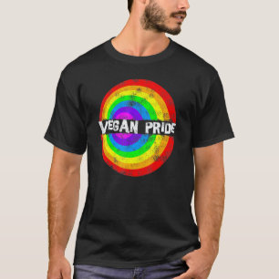 T-shirt Cercle arc-en-ciel de la fierté végane