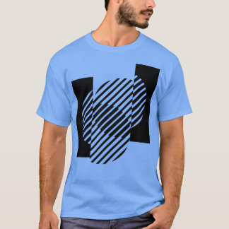 T-shirt cercle composition géométrique