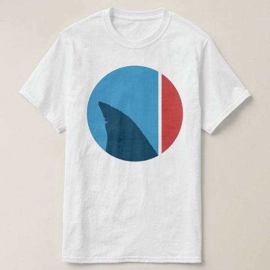 T-shirt cercle d'ailerons (Design devant)