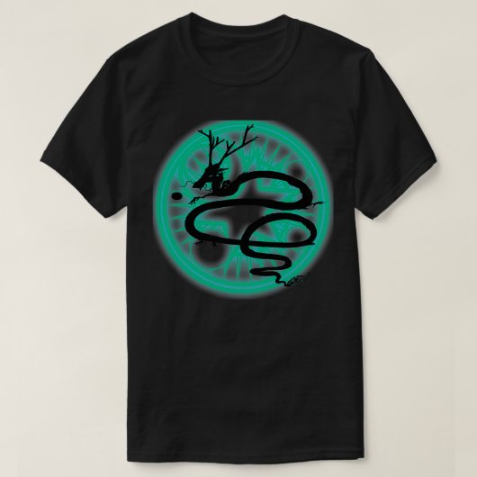 T-shirt Cercle d'alchimie 0ne Dragon (Design devant)