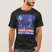 T-shirt Cercle de boxe Creed vs Conlan bleu (Devant)