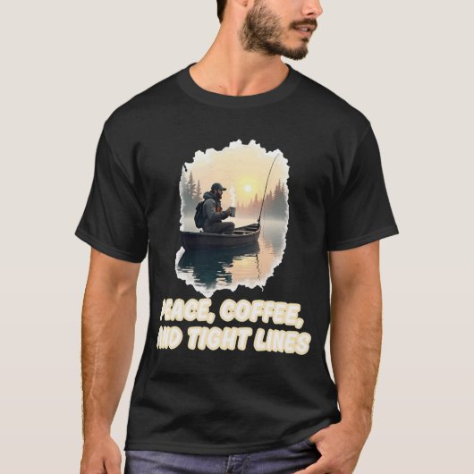 T-shirt Cercle de carpe doré – Conception circulaire avec (Devant)