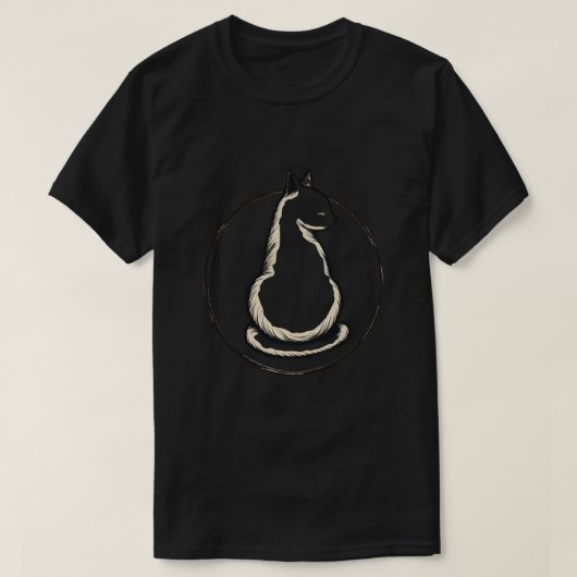 T-shirt Cercle de chat (Design devant)
