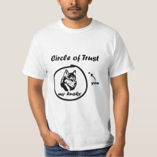 T-shirt Cercle De Confiance Mon Huskie Vous Dit Drôle