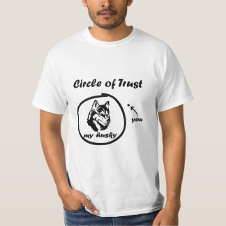 T-shirt Cercle De Confiance Mon Huskie Vous Dit Drôle