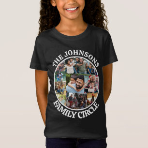 T-Shirt Cercle de famille   Collage de photos unique perso
