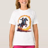 T-shirt Cercle de feu de Cowboy Reiter (Devant)