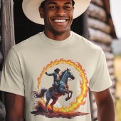 T-shirt Cercle de feu de Cowboy Reiter