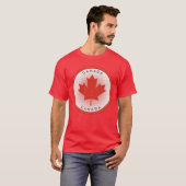 T-shirt Cercle de feuille d'érable du Canada (Devant entier)
