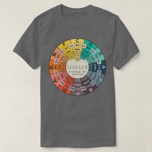 T-shirt Cercle de fifths (Design devant)