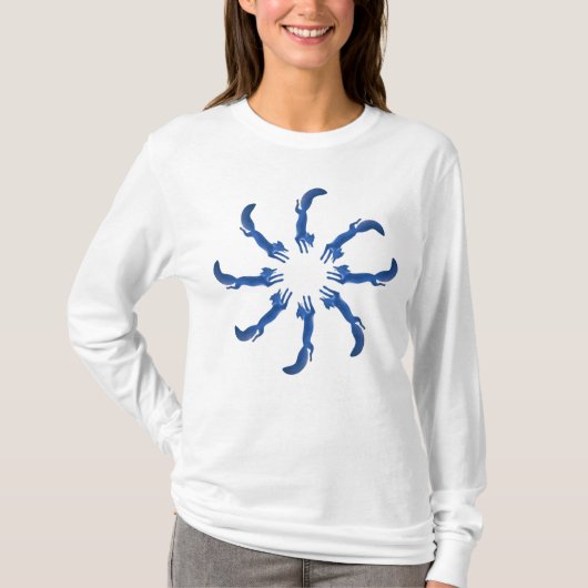 T-shirt Cercle de Fox bleu (Devant)