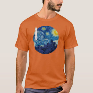 T-shirt Cercle de Kansas City Nuit étoilée Van Gogh