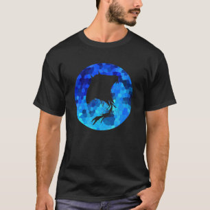 T-shirt Cercle de mosaïque bleu Manta Ray