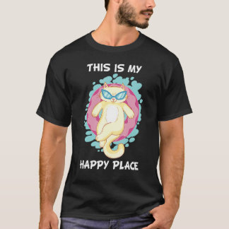 T-shirt Cercle de natation détente bain de vacances d'été 