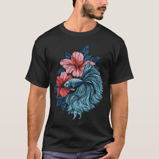 T-shirt Cercle de poissons (Devant)