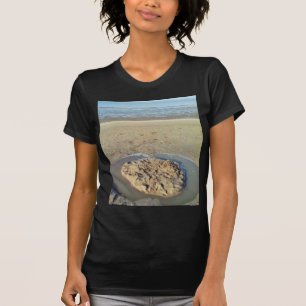 T-shirt Cercle d'eau à Sand sur la plage, heure d'été
