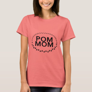 T-shirt Cercle d'empreinte de patte de maman de Pom