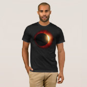 T-shirt Cercle d'incendie d'astronome d'éclipse solaire (Devant entier)