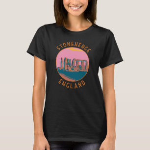 T-shirt Cercle en panne stonehenge rétro