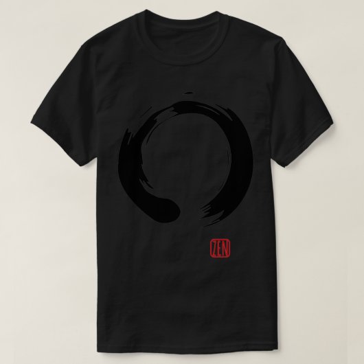 T-shirt Cercle Enso bouddhiste de calligraphie zen (Design devant)
