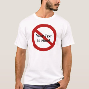 T-shirt Cercle fait sur commande avec la barre oblique
