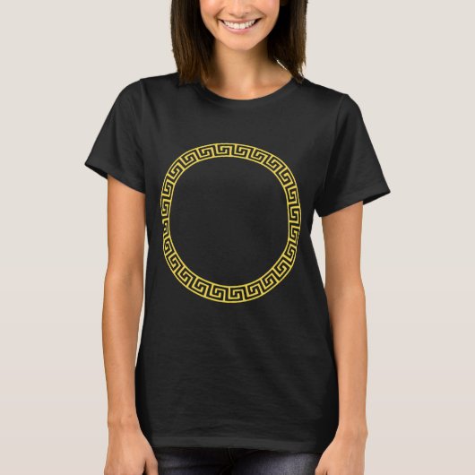 T-shirt cercle infini doré (Devant)