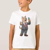 T-shirt Cercle Mariage Mariage de chien (Devant)
