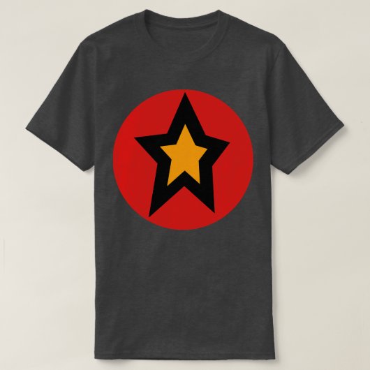 T-shirt Cercle rouge or (Design devant)