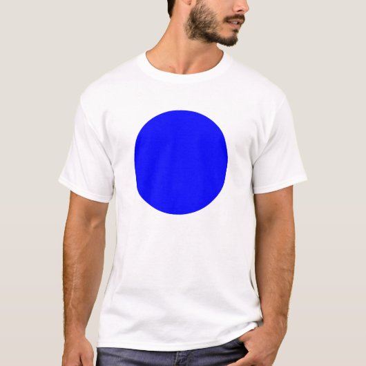 T-shirt Cercle simple - Bleu (Devant)