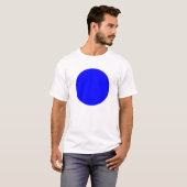 T-shirt Cercle simple - Bleu (Devant entier)