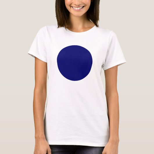 T-shirt Cercle simple - Bleu marin profond (Devant)