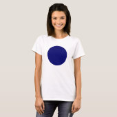 T-shirt Cercle simple - Bleu marin profond (Devant entier)