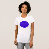 T-shirt Cercle simple - Bleu profond (Devant entier)