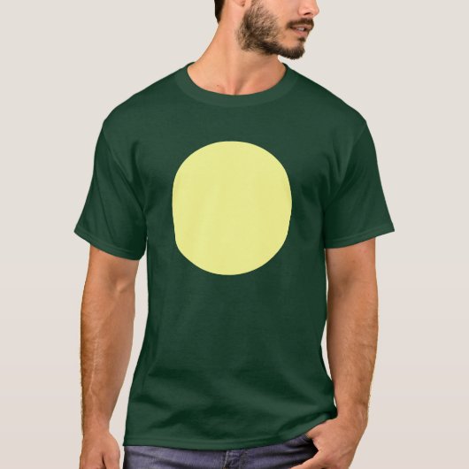 T-shirt Cercle simple - Chalk Jaune (Devant)