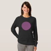 T-shirt Cercle simple - Plum poussiéreux (Devant entier)