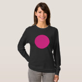 T-shirt Cercle simple - Rose chaud (Devant entier)